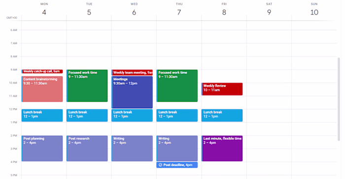 Calendar management