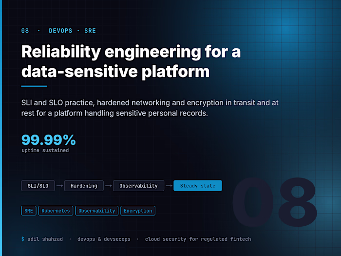 Reliability engineering for a data-sensitive