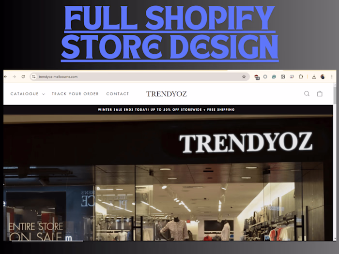Full Shopify Store Design