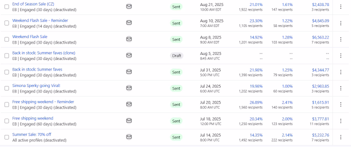 $31k+ Klaviyo Email Campaign Result