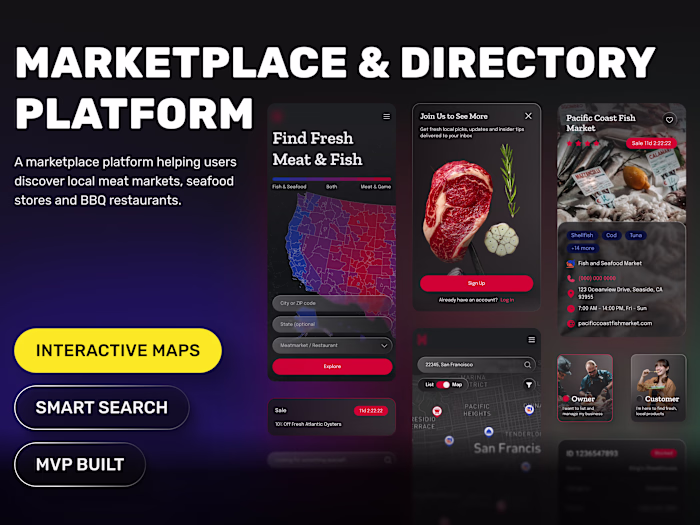 🥩 Marketplace Platform for Local Food Businesses