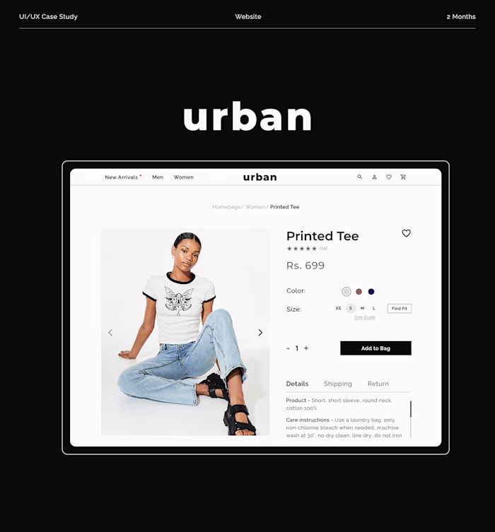 Fashion Website - Web Design