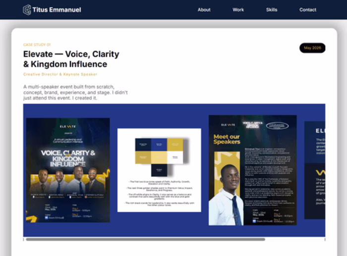 Titus Emmanuel Website