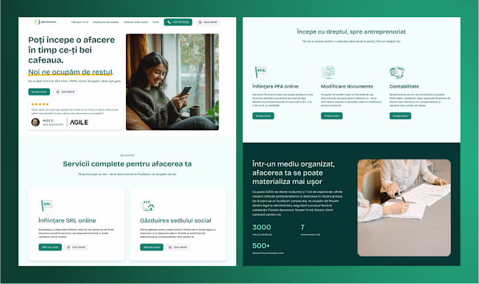 Website redesign for a consulting business