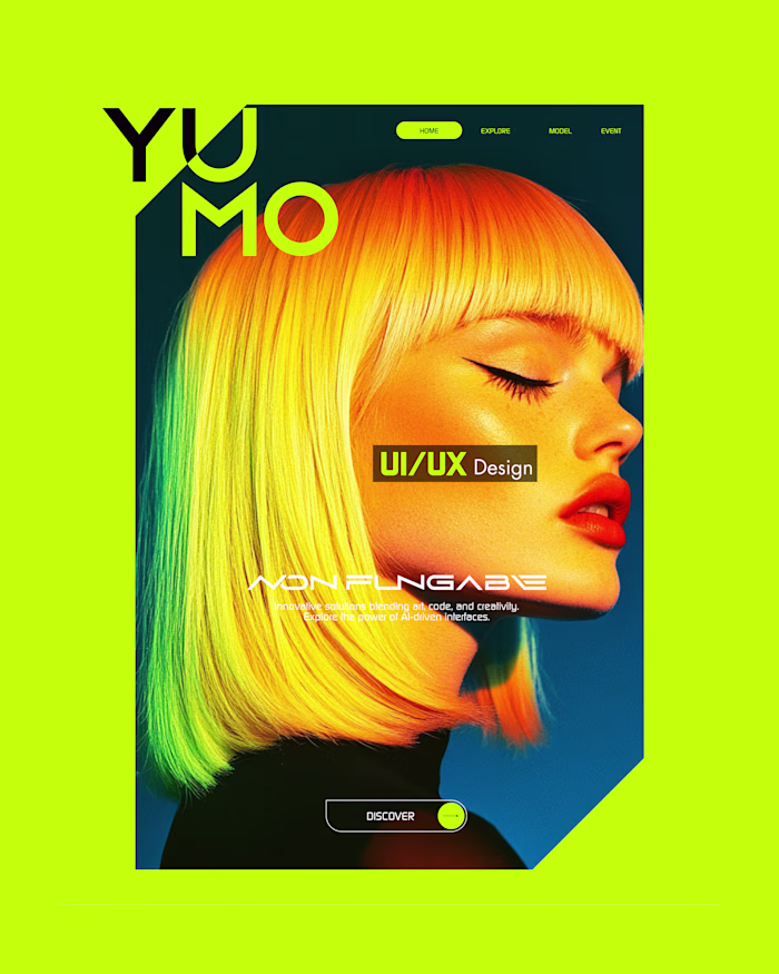 YOMO Tech Fashion Website UI/UX Design