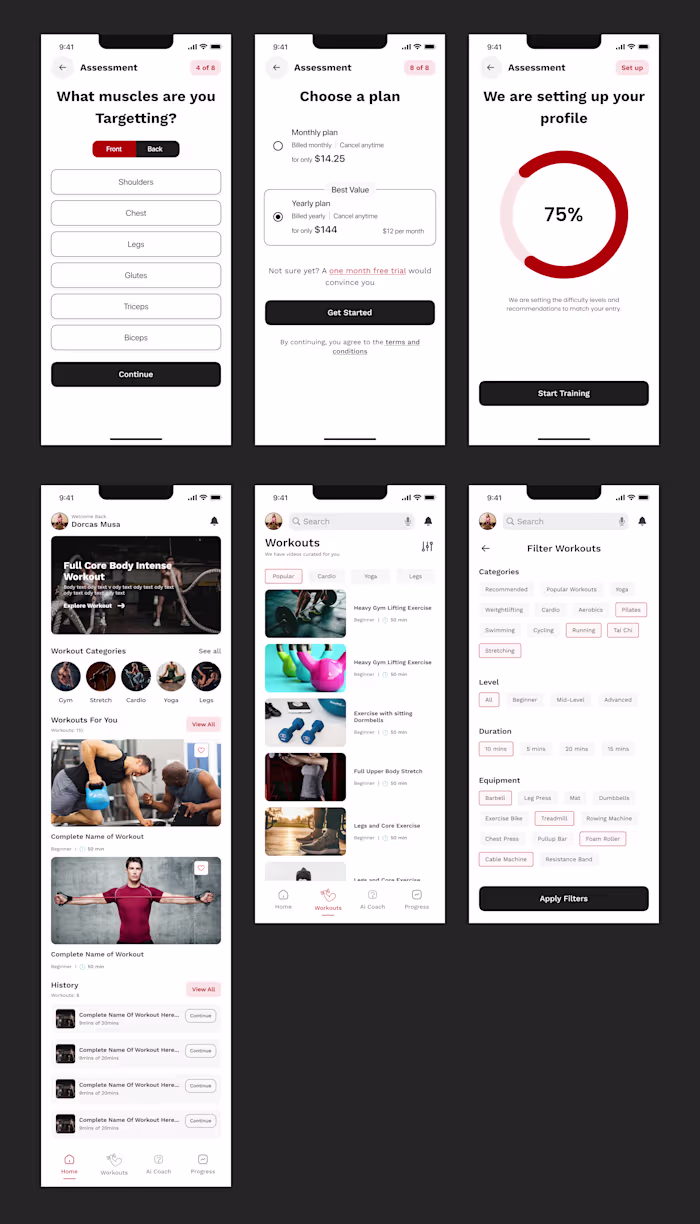 Fyyndfit Mobile App Design