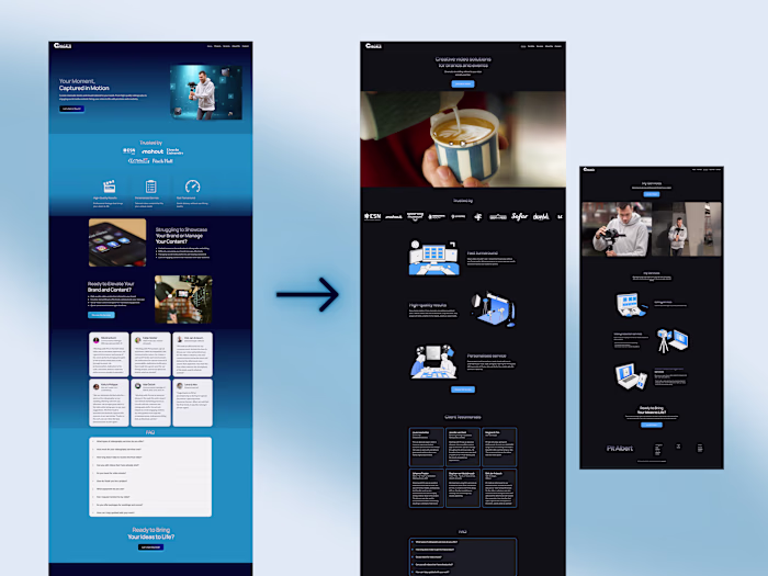 Framer Website Redesign for Pit Albert Visuals