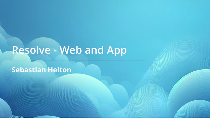 Resolve - App and Companion Webapp