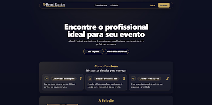 Developed a sleek, dark-mode platform