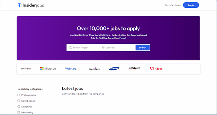 A full-stack job portal with