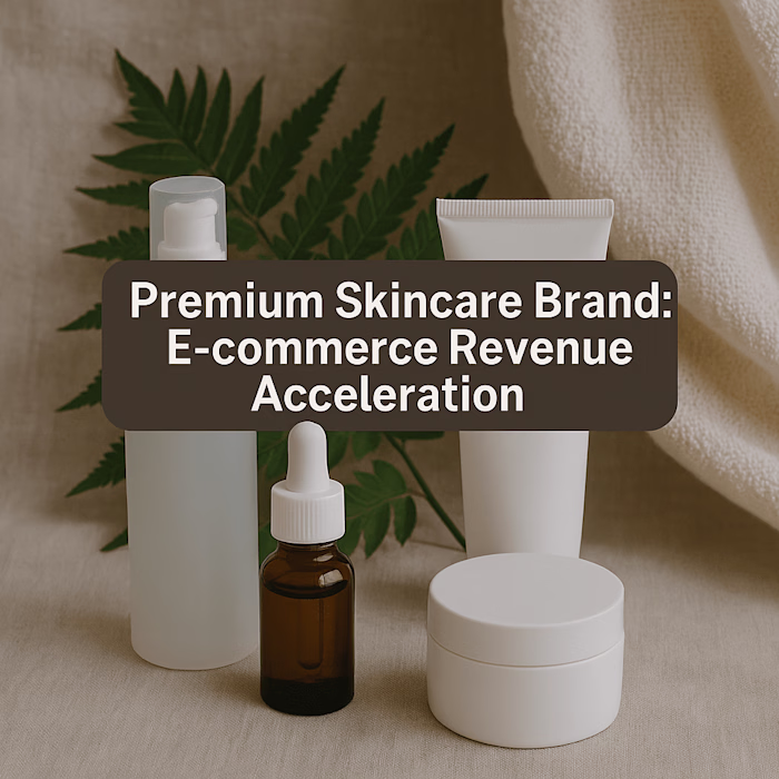 Premium Skincare Brand: E-commerce Revenue Growth