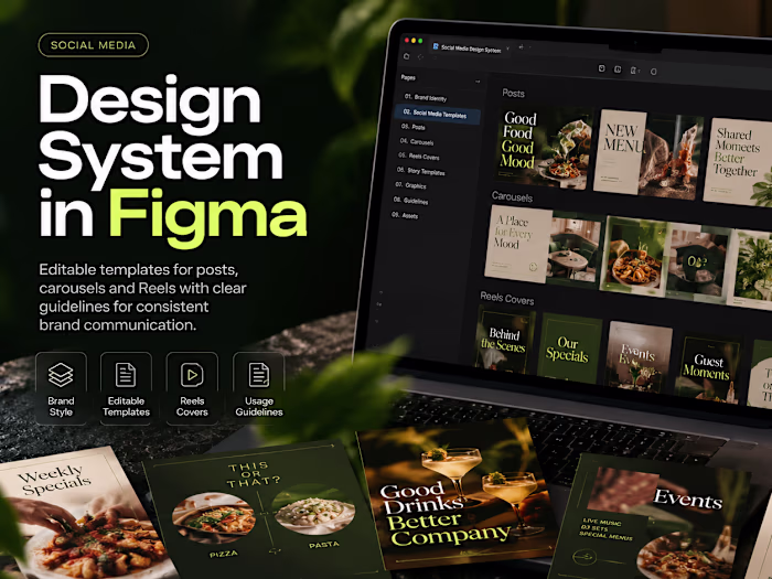 Social Media Design System | Figma