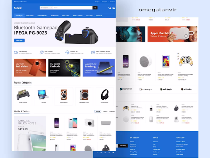 Digital eCommerce WordPress website design