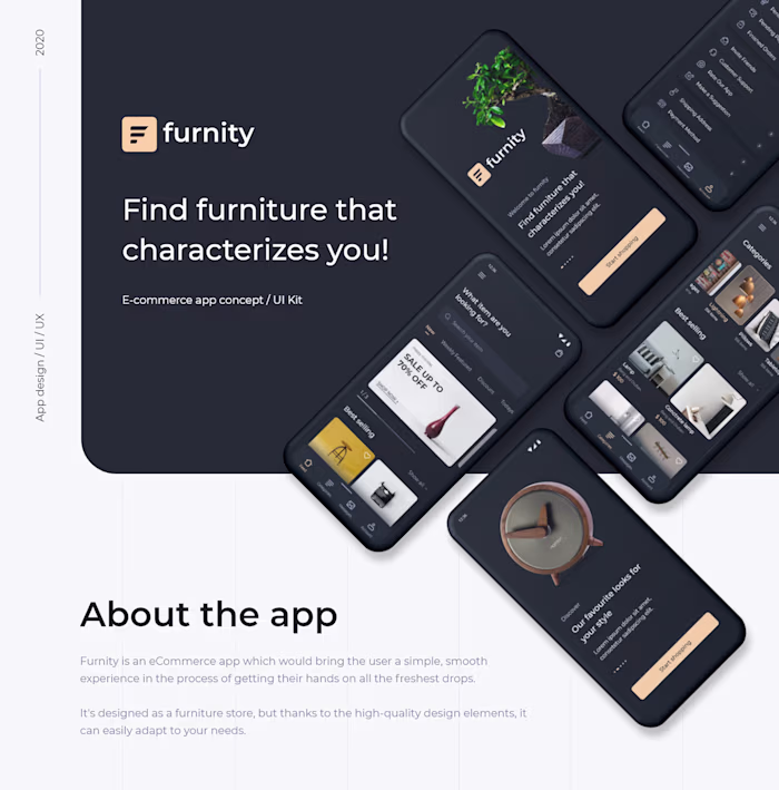 Furnity - shopping app concept on Behance