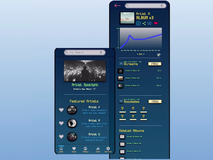 Album Sales Tracker App Design