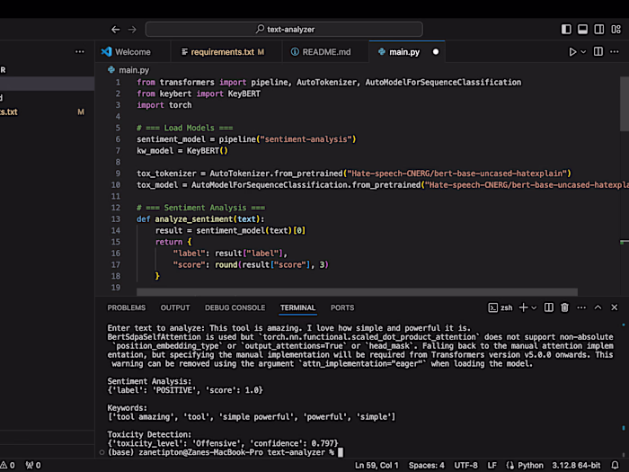 Text Analyzer