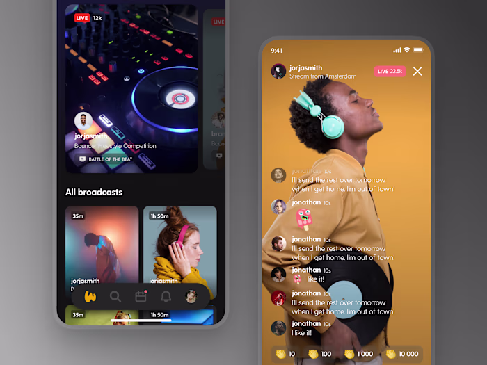 Music live streaming platform