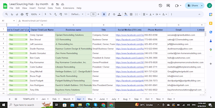 Lead Sourcing Collaboration with Rukhsana
