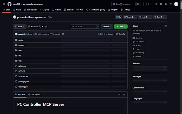 PC Controller MCP Server —