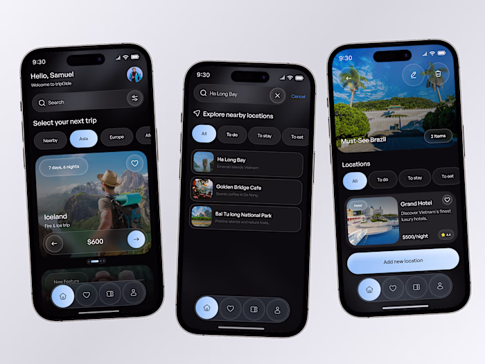 Travel App Redesign – UI/UX Concept
