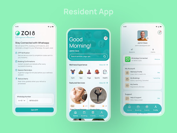 ZOI8 Wellness — Resident Mobile