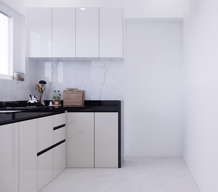 Modern White and Black Modular