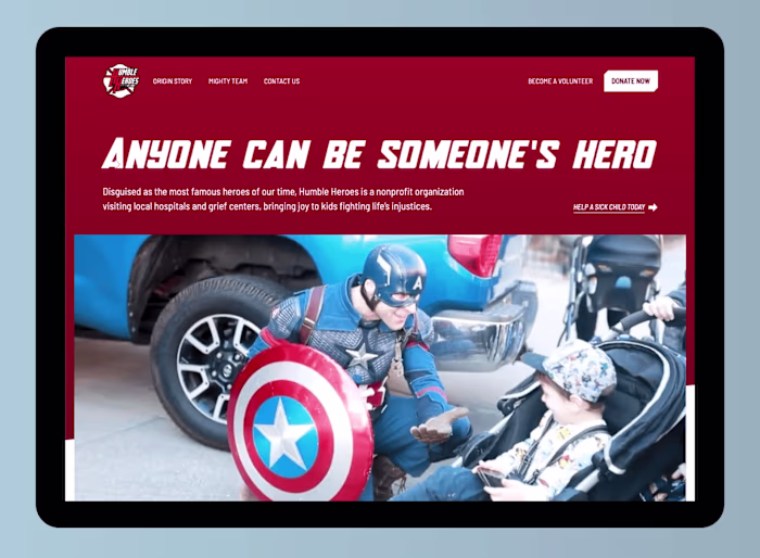 Humble Heroes of FDNY: Web Design & Webflow Development