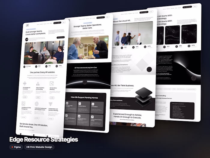 Edge Resource Strategies | Figma Website Design for an HR Firm