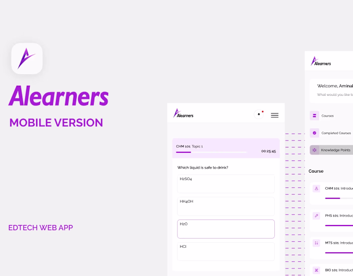 ALEARNERS (EDTECH WEB APP MOBILE VERSION)