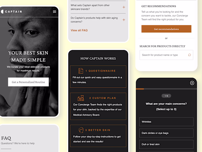 Captain Concierge | E-Commerce | UX Redesign & Strategy 