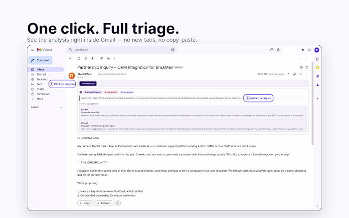 AI Email Analyzer — FastAPI, OpenAI, Chrome Extension