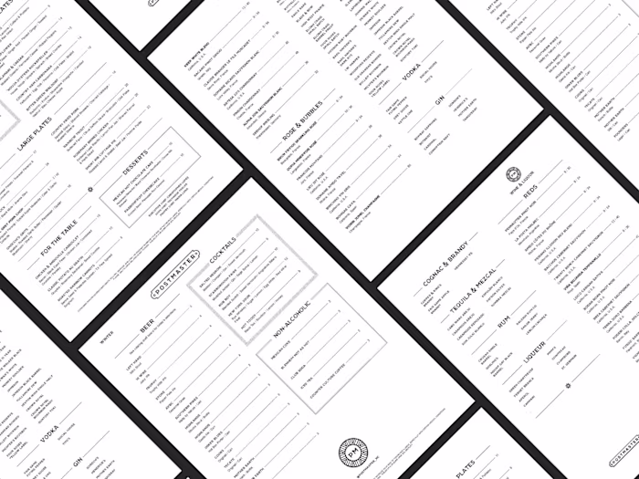 Postmaster Branding and Menu Design