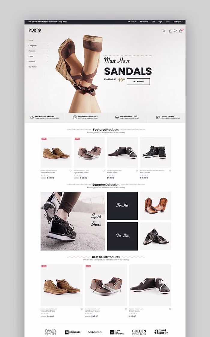 Premium Shopify Footwear Store Design