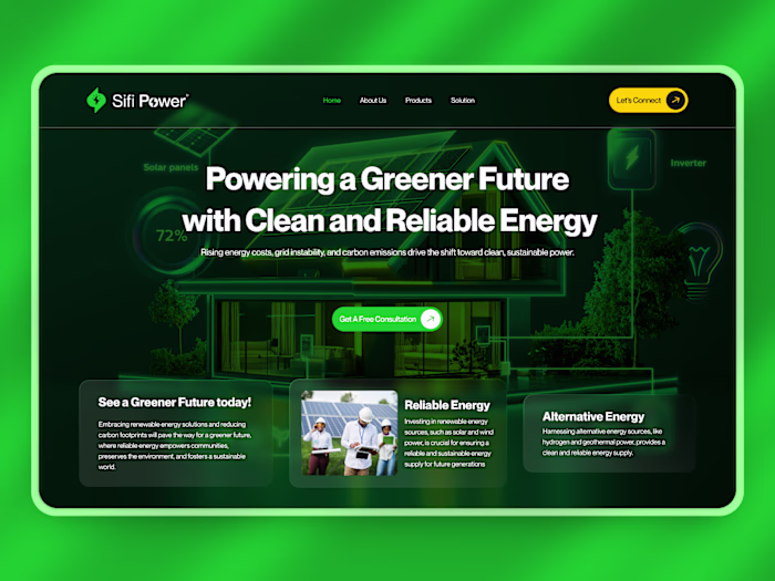 Brand + UI + Web Design for Sifi Power