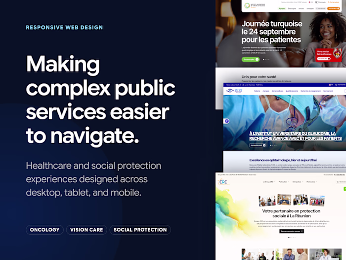 Responsive Web Design for Healthcare and Social Protection