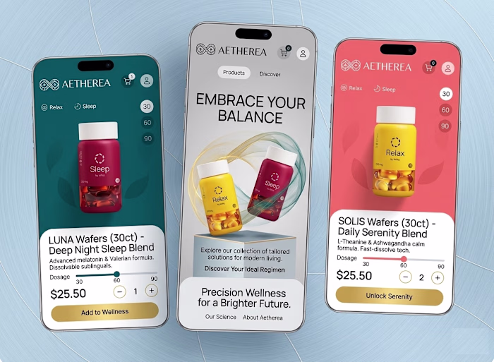 Aetherea Wellness & Supplement E-commerce