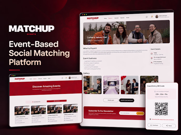 MatchUp Events — Event-Based Social Matching Platform