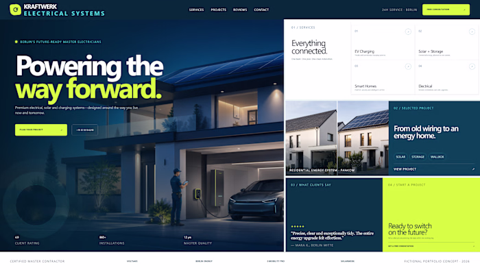 Website template for my portfolio
