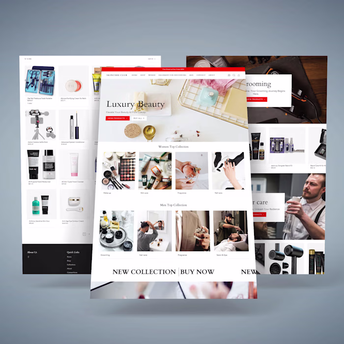 Shopify Skincare store | Luxury Ecommerce Shop