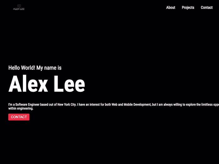 Alex Lee Portfolio