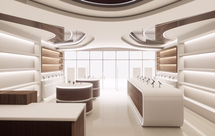 Warm Retail Store Tech Design