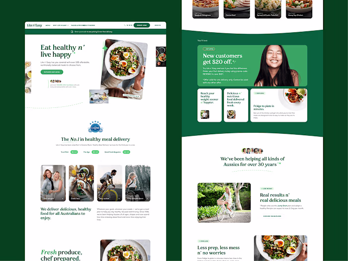 Food Delivery website design