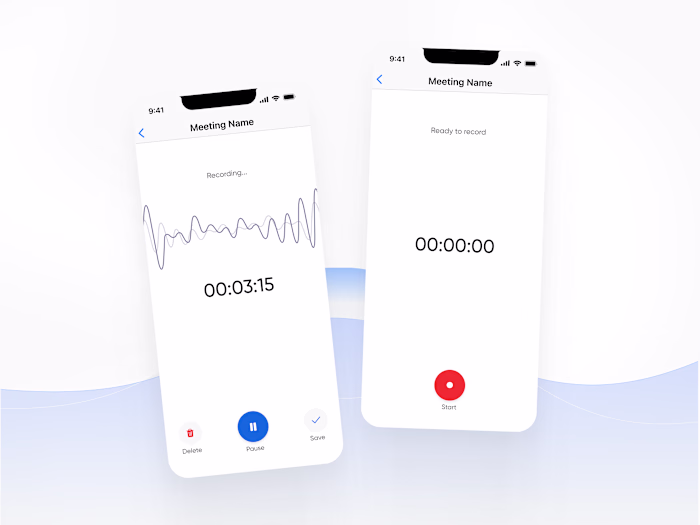AI Note Taker voice recording