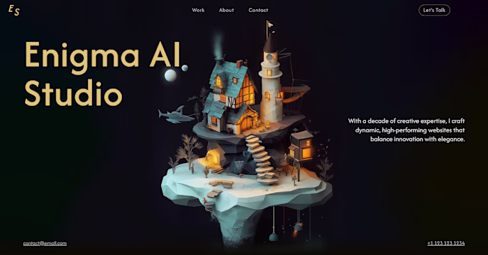 Webflow HTML Website Template for Studio e