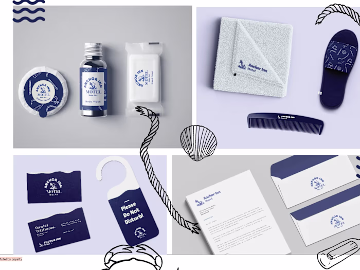 Anchor Inn Motel — Hospitality Brand Identity & Packaging