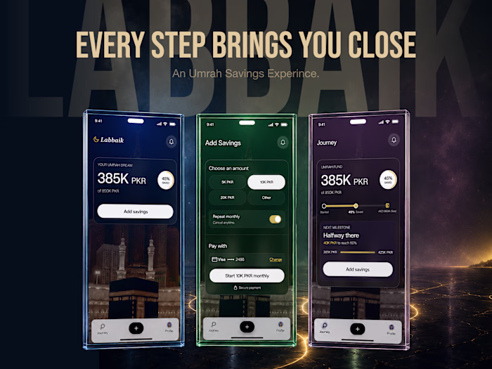 Labbaik Pilgrimage App Design