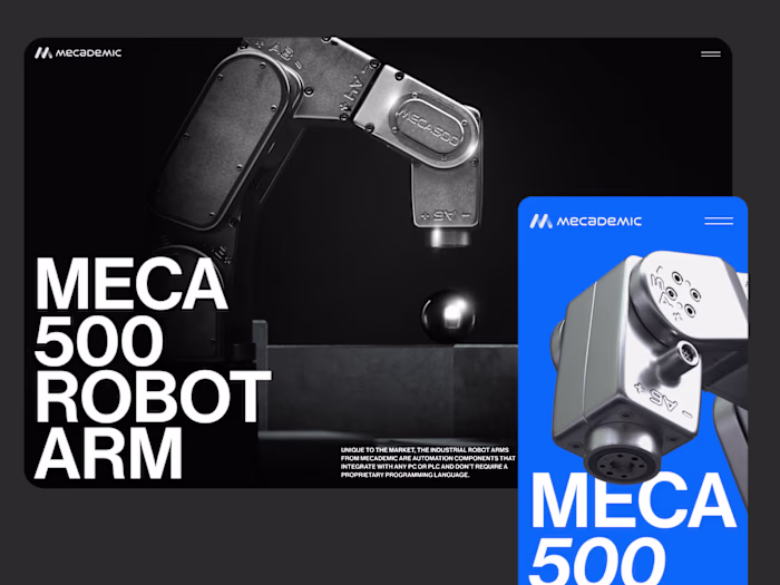 Product Design, Branding, and UI Design - Mecademic