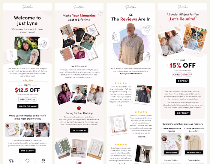 Just Lyne | Email Designs