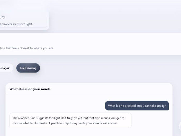 Tarot — An Interactive Reflection Experience