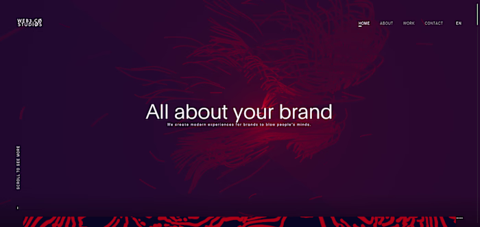 Its a 100% (from header to footer) Animated Landing Page